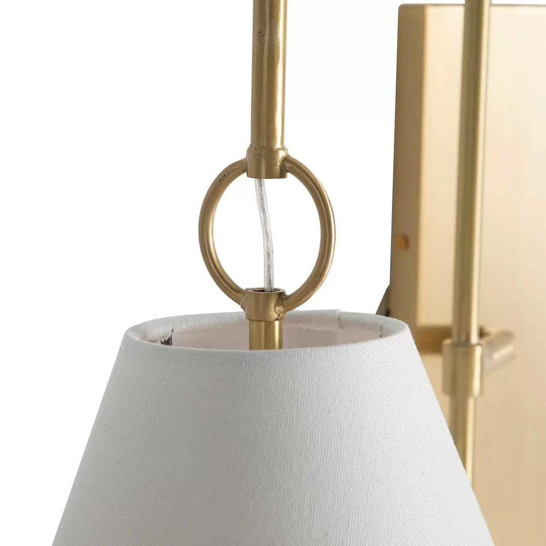 Ildvuvyi Applique Murale en Métal et Tissu Laiton Premium Moderne - Neutralighting