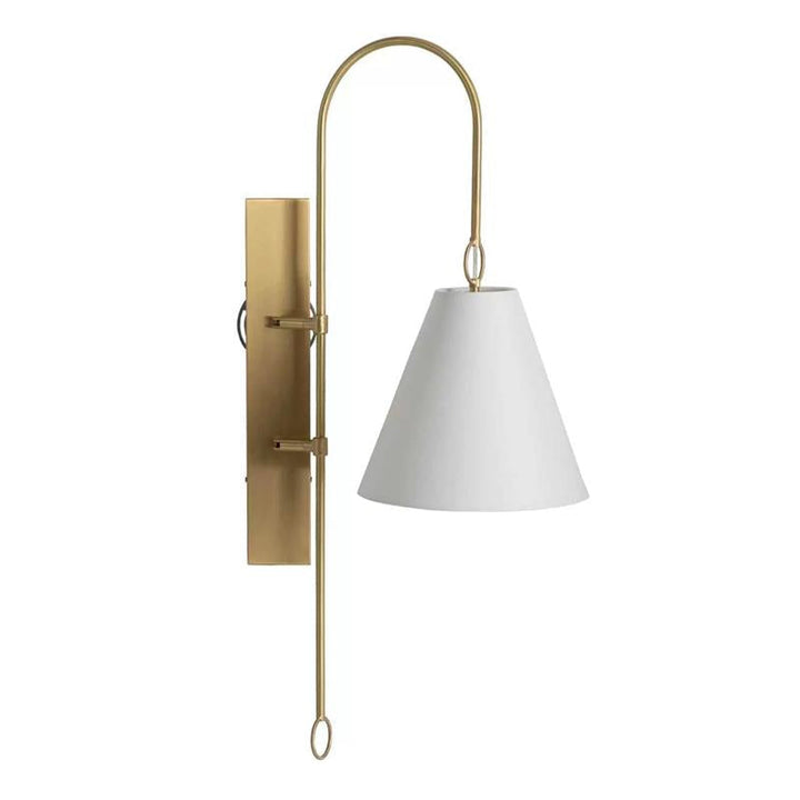 Ildvuvyi Applique Murale en Métal et Tissu Laiton Premium Moderne - Neutralighting