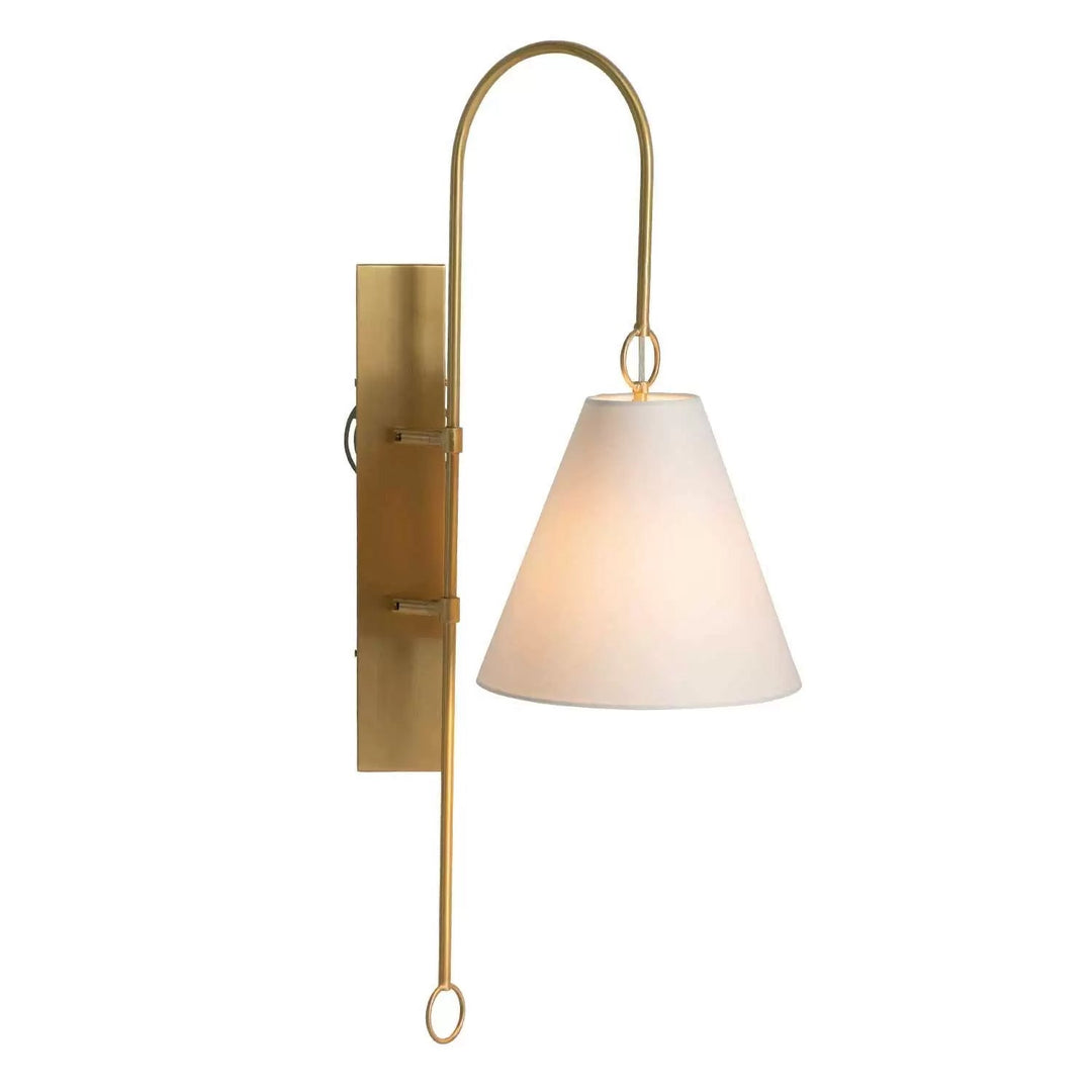 Ildvuvyi Applique Murale en Métal et Tissu Laiton Premium Moderne - Neutralighting