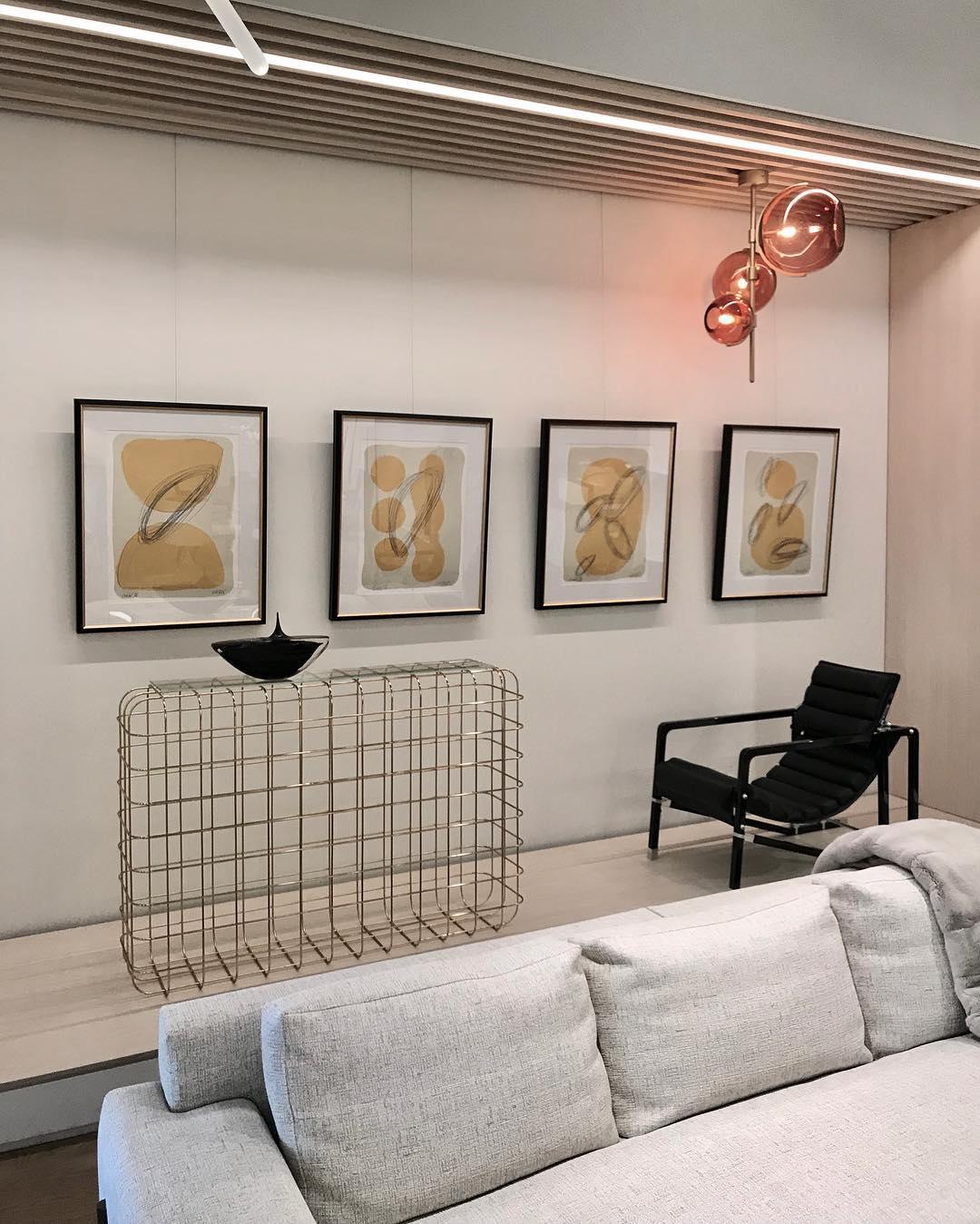 Lustra Chandelier Boule en Verre Ambre - Neutralighting