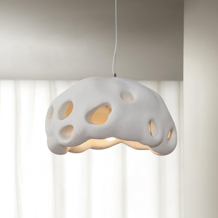 Lustra Suspension Résine Blanche pour Salon - Neutralighting