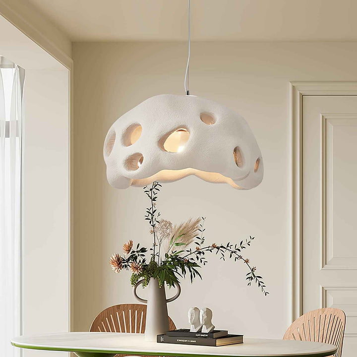 Lustra Suspension Résine Blanche pour Salon - Neutralighting