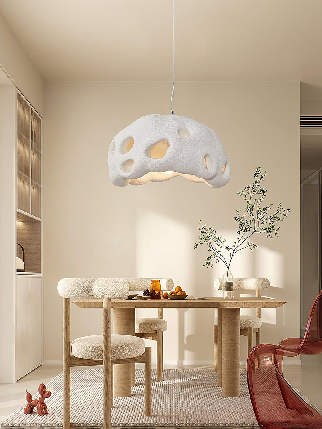 Lustra Suspension Résine Blanche pour Salon - Neutralighting