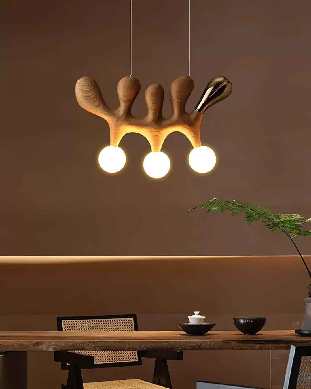Sprout Suspension Contemporaine en Bois - Neutralighting