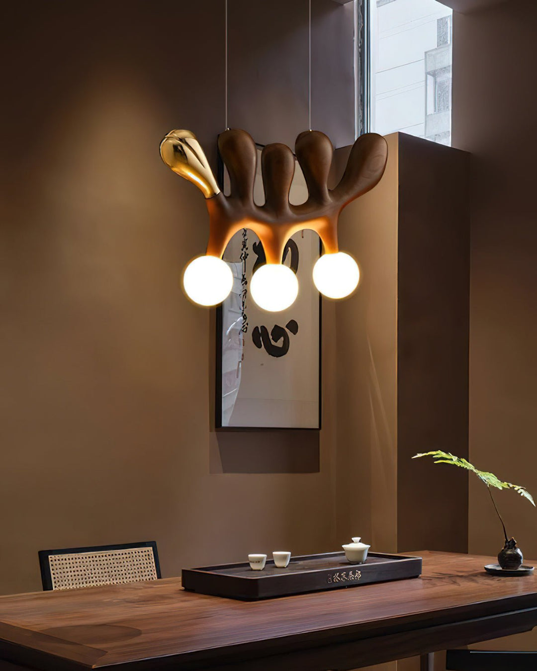 Sprout Suspension Contemporaine en Bois - Neutralighting