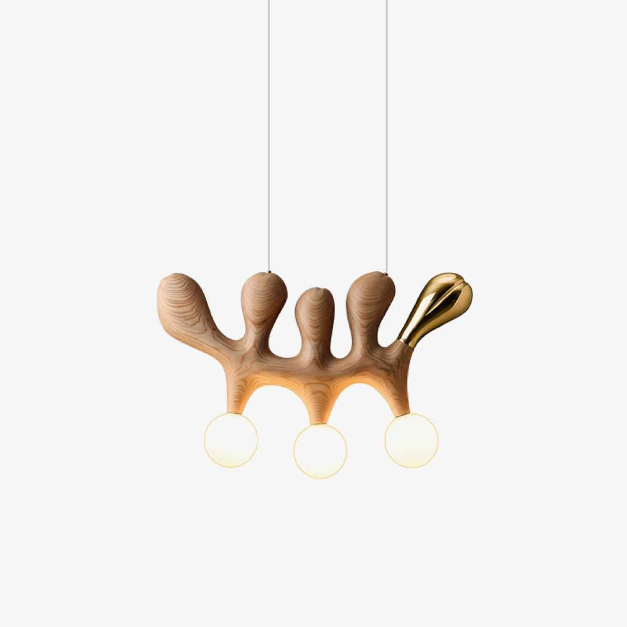 Sprout Suspension Contemporaine en Bois - Neutralighting