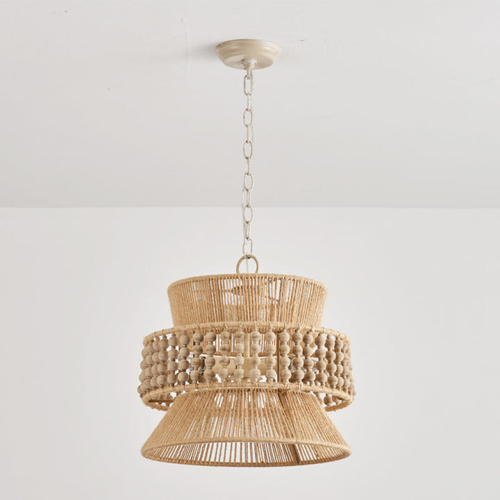 Kvennuvyi Lampe à Suspension En Métal Brun Naturel Antigua - Neutralighting
