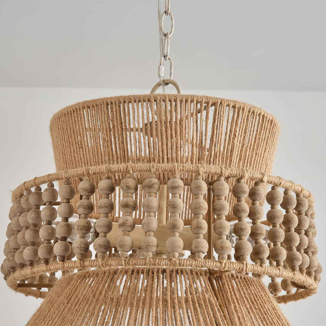 Kvennuvyi Lampe à Suspension En Métal Brun Naturel Antigua - Neutralighting