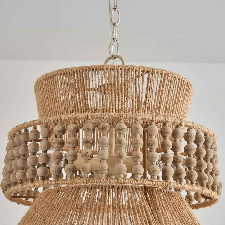 Kvennuvyi Lampe à Suspension En Métal Brun Naturel Antigua - Neutralighting