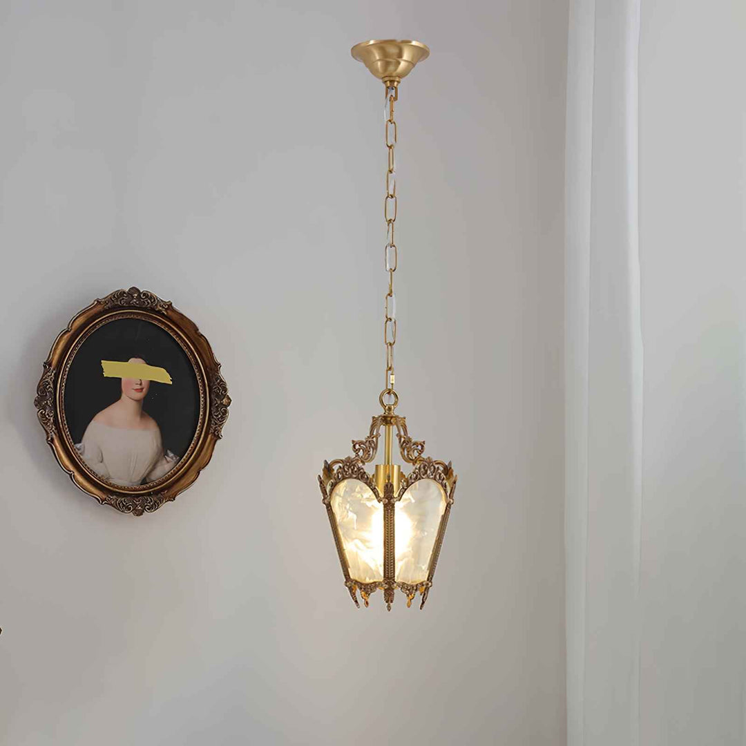 Lustra Lampe Pendante Laiton Empire Antique Élégante - Neutralighting