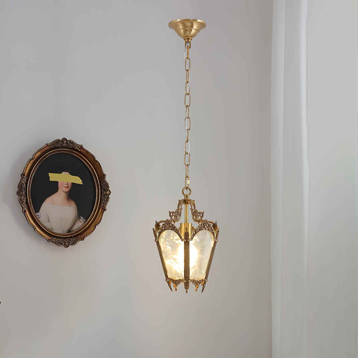 Lustra Lampe Pendante Laiton Empire Antique Élégante - Neutralighting
