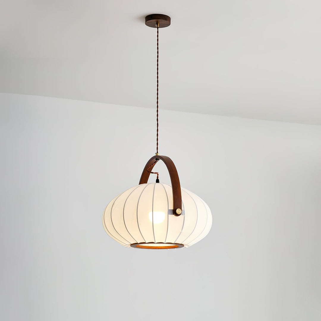 Antonio Suspension Plissé Tissu Lanterne Organique - Neutralighting