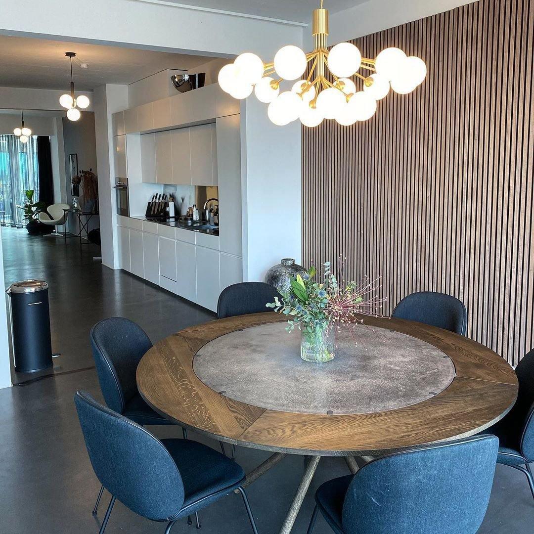 Lustra Suspension en Verre Globe Cluster Laiton - Neutralighting