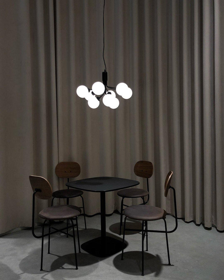 Lustra Suspension en Verre Globe Cluster Laiton - Neutralighting