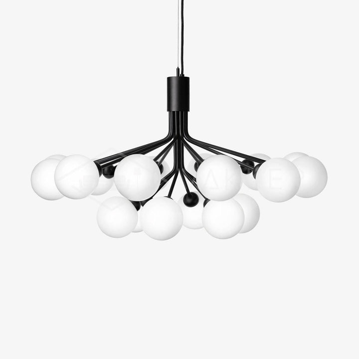Lustra Suspension en Verre Globe Cluster Laiton - Neutralighting