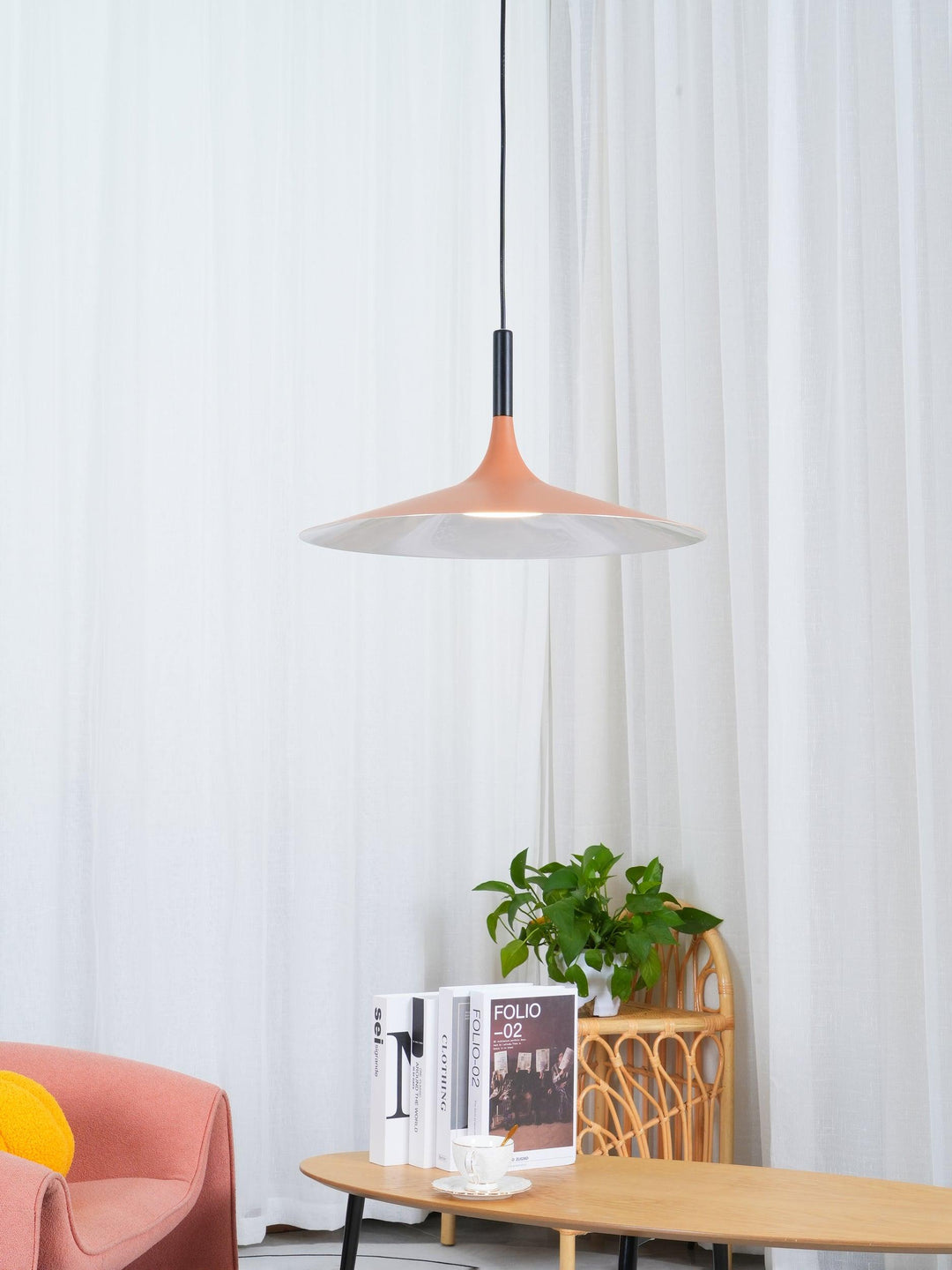 Lustra Suspension Lampe Disque Plat en Aluminium - Neutralighting