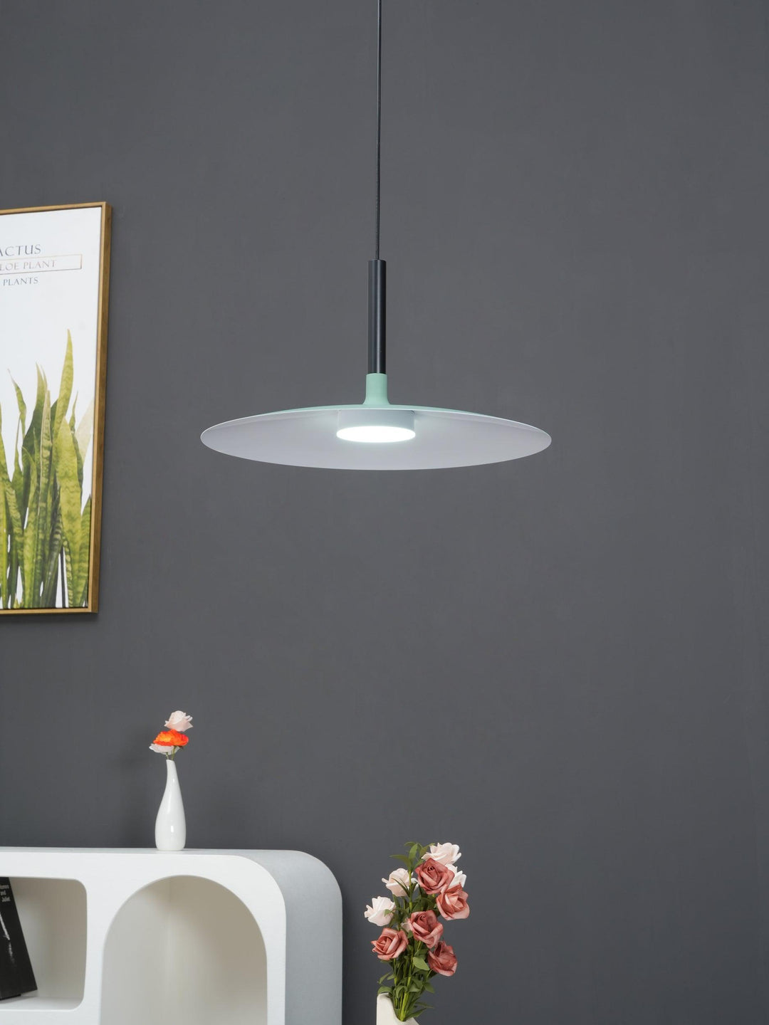 Lustra Suspension Lampe Disque Plat en Aluminium - Neutralighting