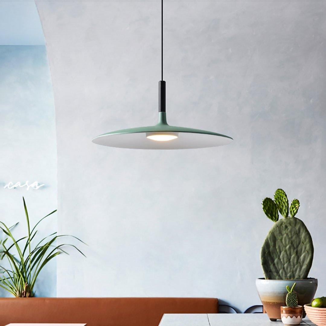 Lustra Suspension Lampe Disque Plat en Aluminium - Neutralighting