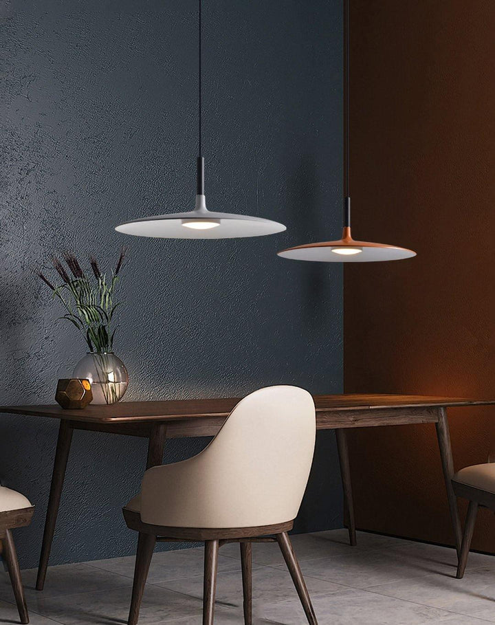 Lustra Suspension Lampe Disque Plat en Aluminium - Neutralighting