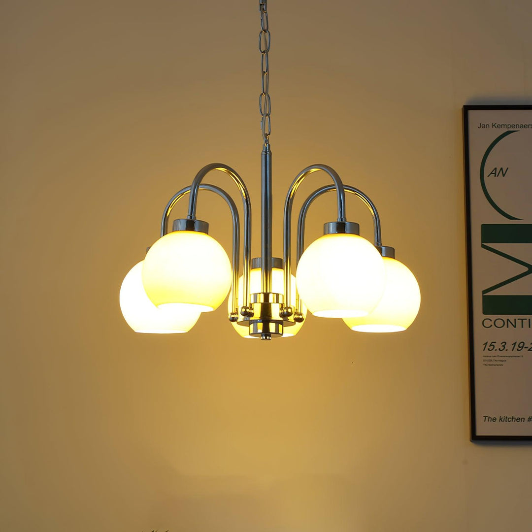 Lustra Chandelier Boules en Verre Jaune - Neutralighting