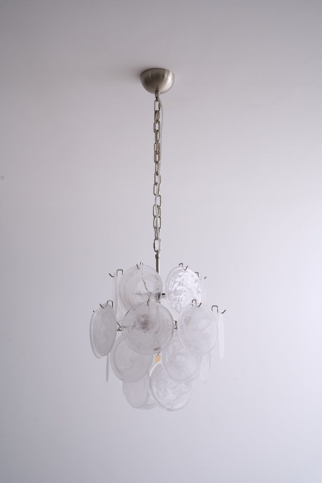Aurora Lustre Abricot Murano Verre Disque Superposé Artistique - Neutralighting