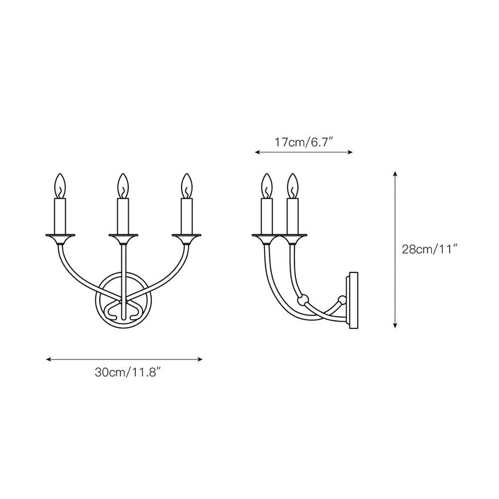 Qvistuvys Lampe Murale En Métal Minimaliste Moderne - Neutralighting