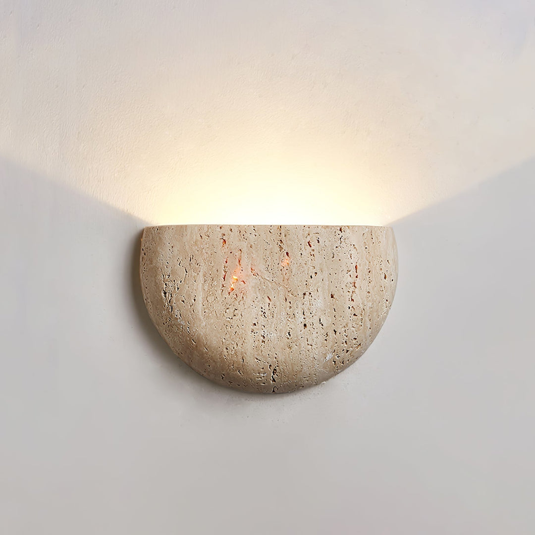 Armarel Applique Murale Demi-Lune en Travertin - Neutralighting