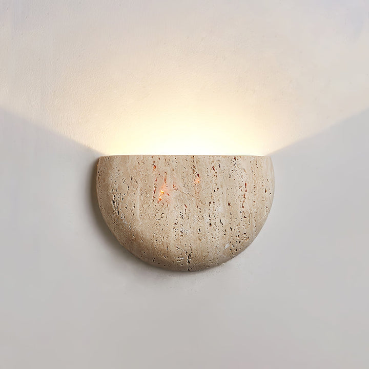 Armarel Applique Murale Demi-Lune en Travertin - Neutralighting