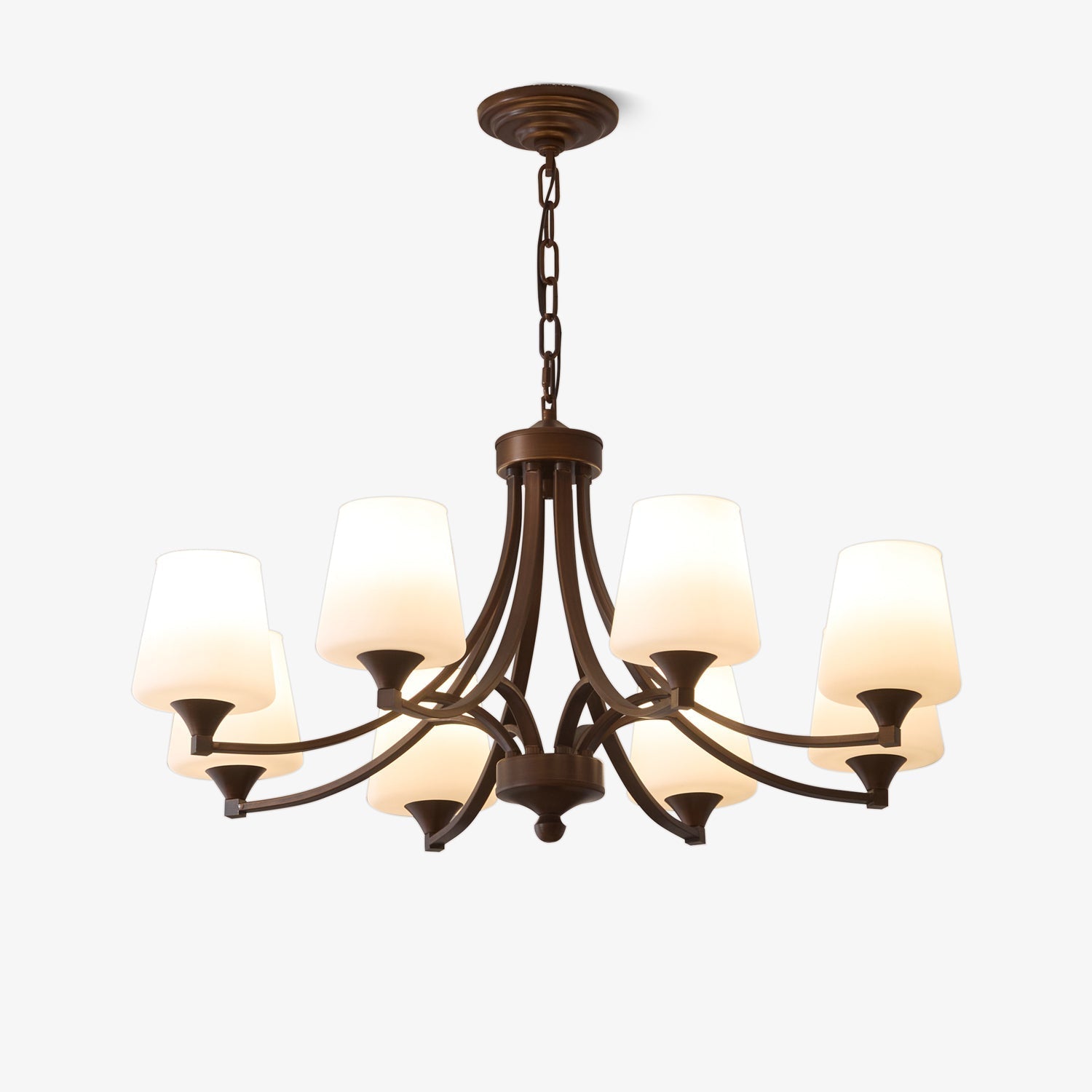 Ardena Chandelier Verre Classique Vintage Élégance - Neutralighting