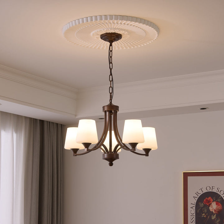 Ardena Chandelier Verre Classique Vintage Élégance - Neutralighting
