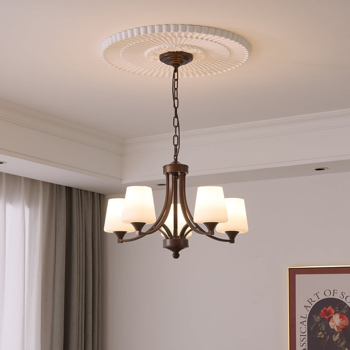 Ardena Chandelier Verre Classique Vintage Élégance - Neutralighting