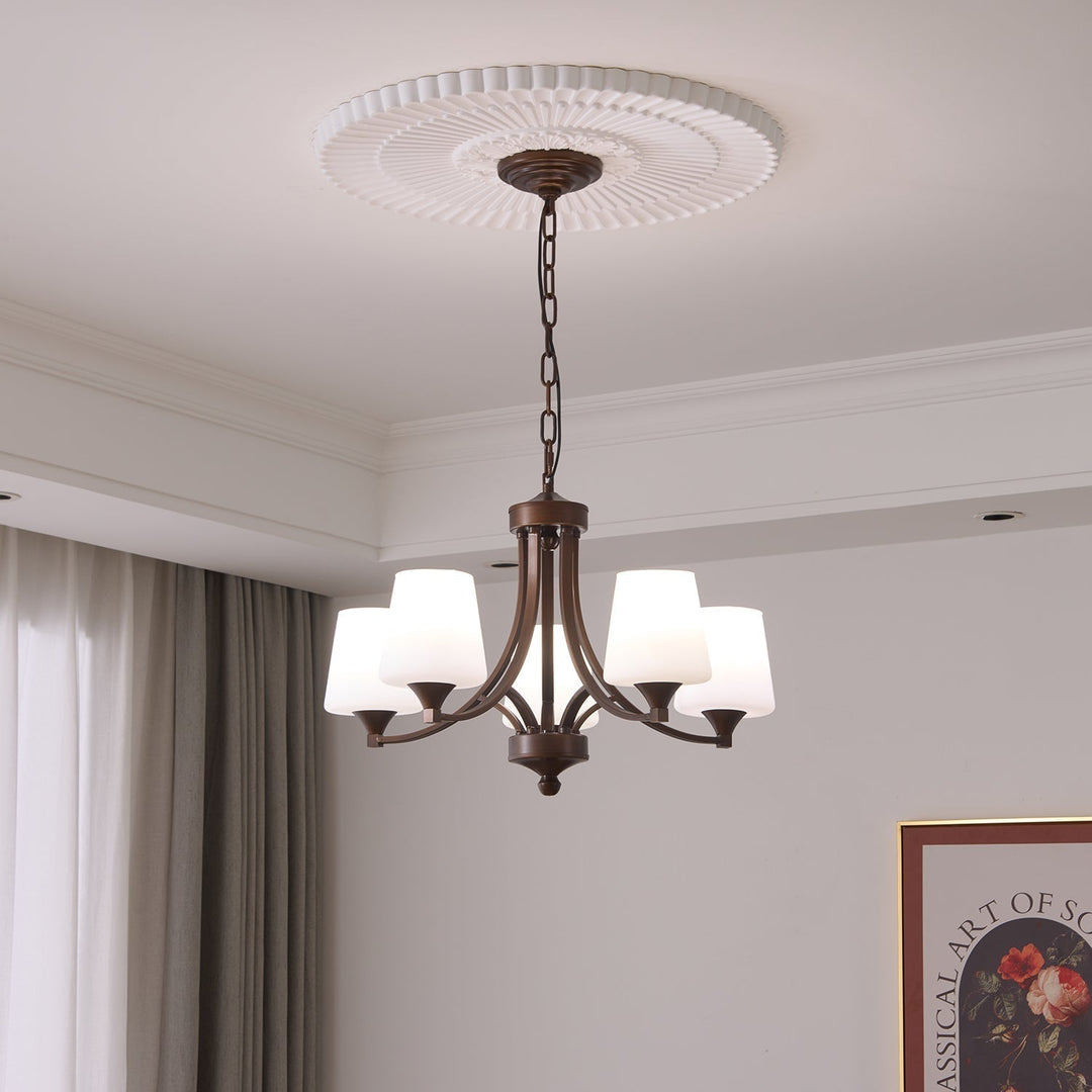 Ardena Chandelier Verre Classique Vintage Élégance - Neutralighting