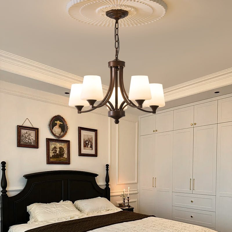 Ardena Chandelier Verre Classique Vintage Élégance - Neutralighting