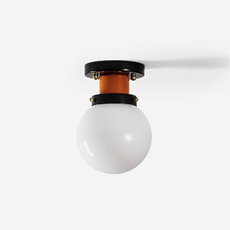 Aria Plafonnier Globe Verre Orange - Neutralighting