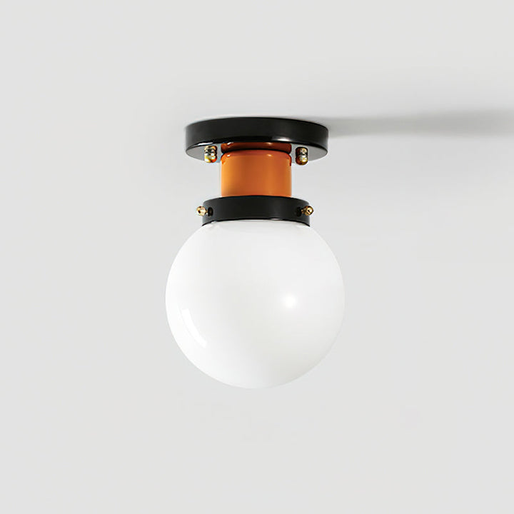 Aria Plafonnier Globe Verre Orange - Neutralighting