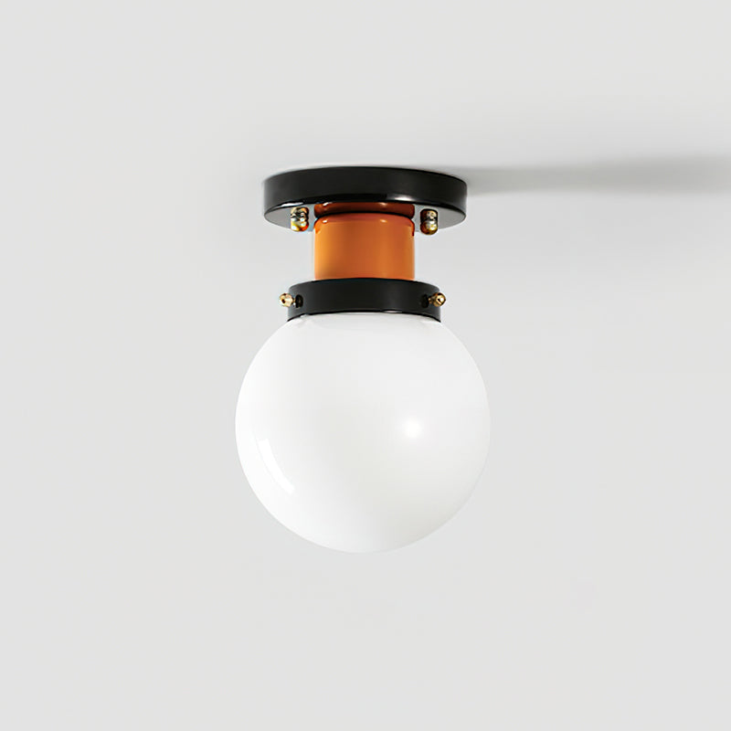 Aria Plafonnier Globe Verre Orange - Neutralighting