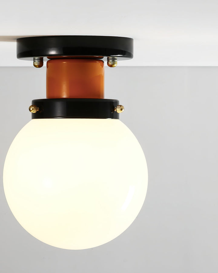 Aria Plafonnier Globe Verre Orange - Neutralighting