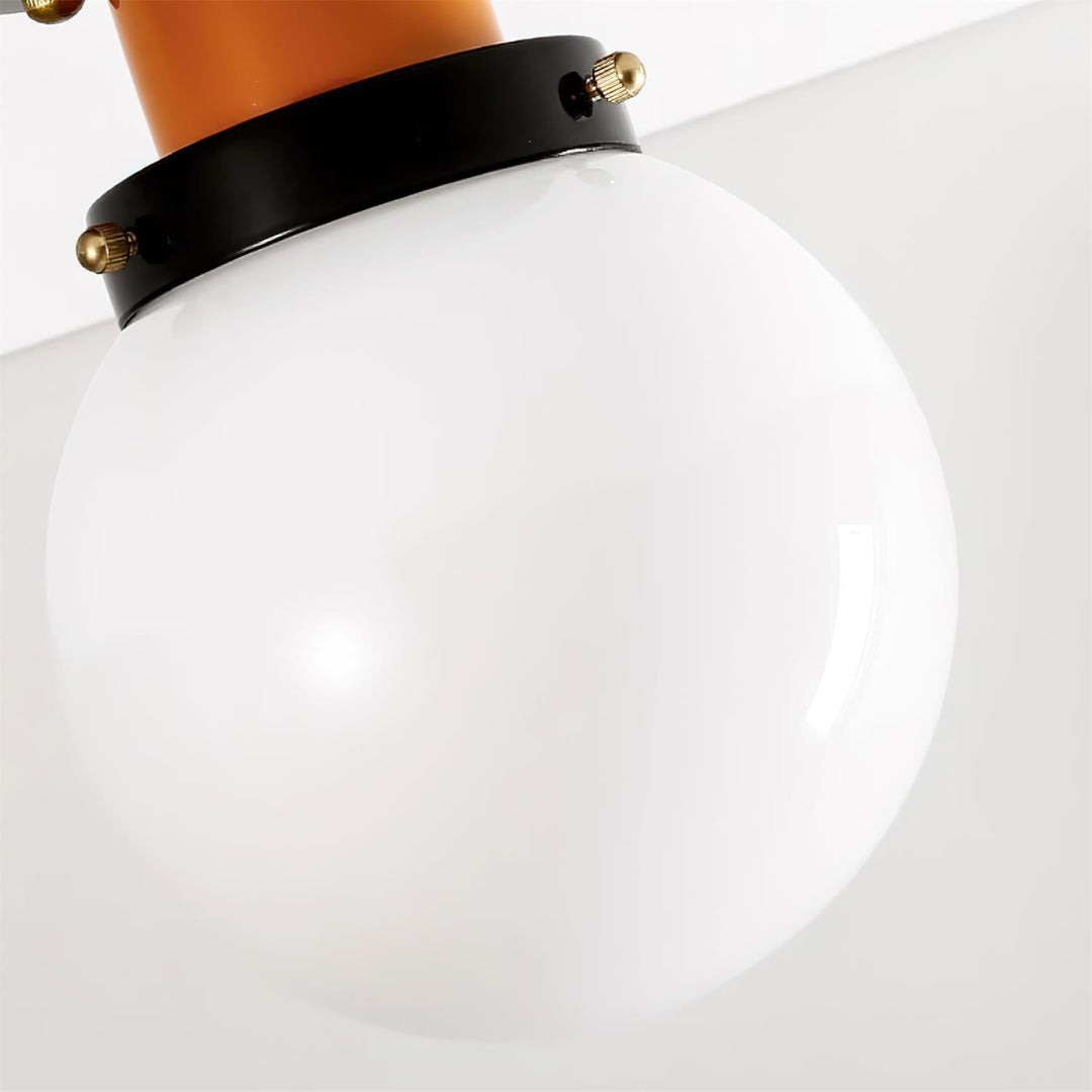 Aria Plafonnier Globe Verre Orange - Neutralighting