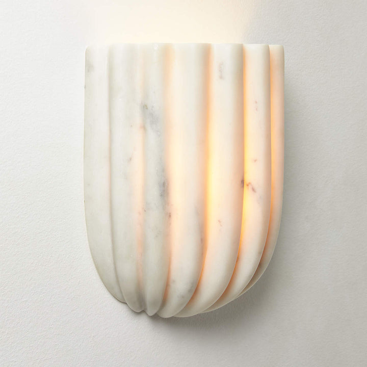 Tinduvys Lampe Murale Flûtée En Marbre Ariel Simple Élégance - Neutralighting