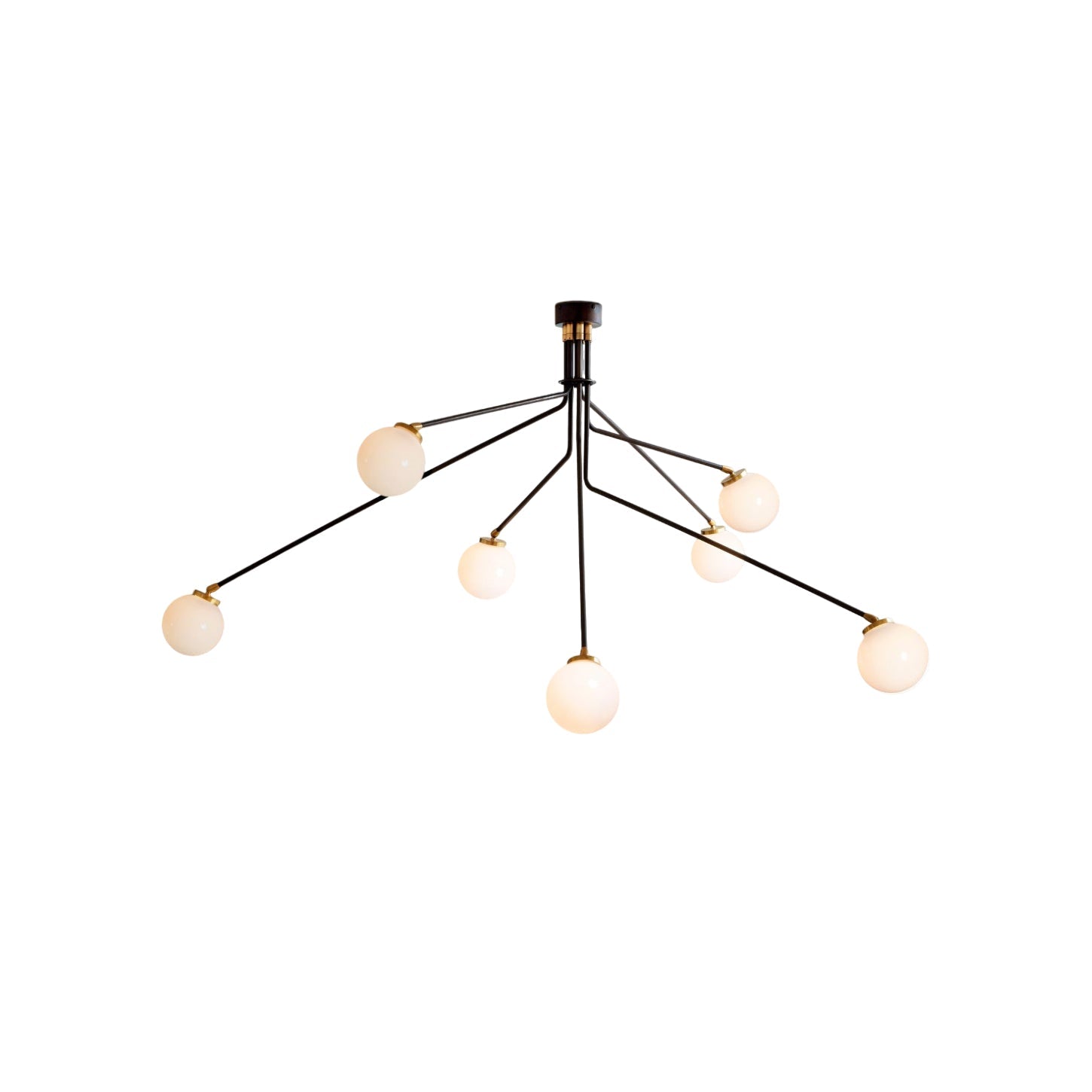 Vatnuvyo Moderne Minimaliste Laiton Métal Verre Plafonnier - Neutralighting