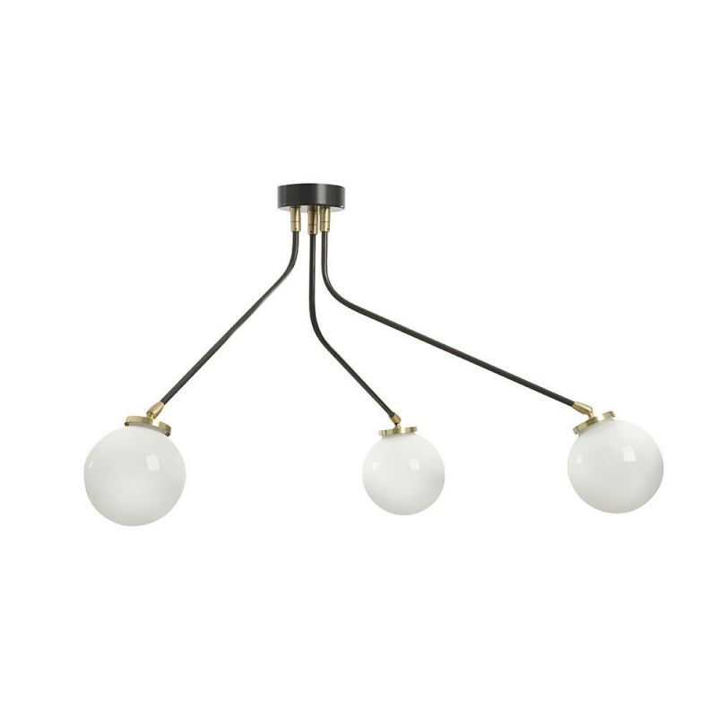 Vatnuvyo Moderne Minimaliste Laiton Métal Verre Plafonnier - Neutralighting
