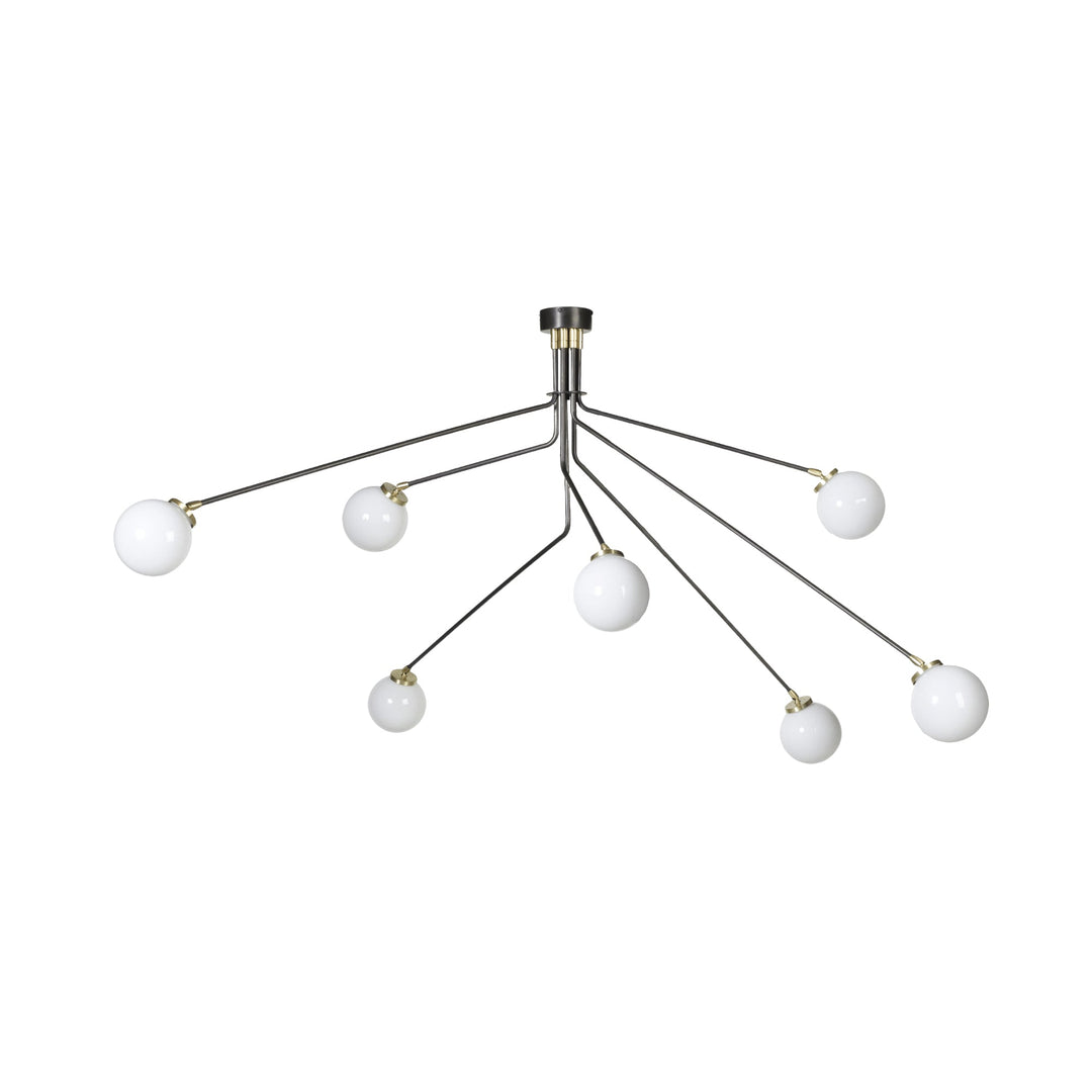 Vatnuvyo Moderne Minimaliste Laiton Métal Verre Plafonnier - Neutralighting