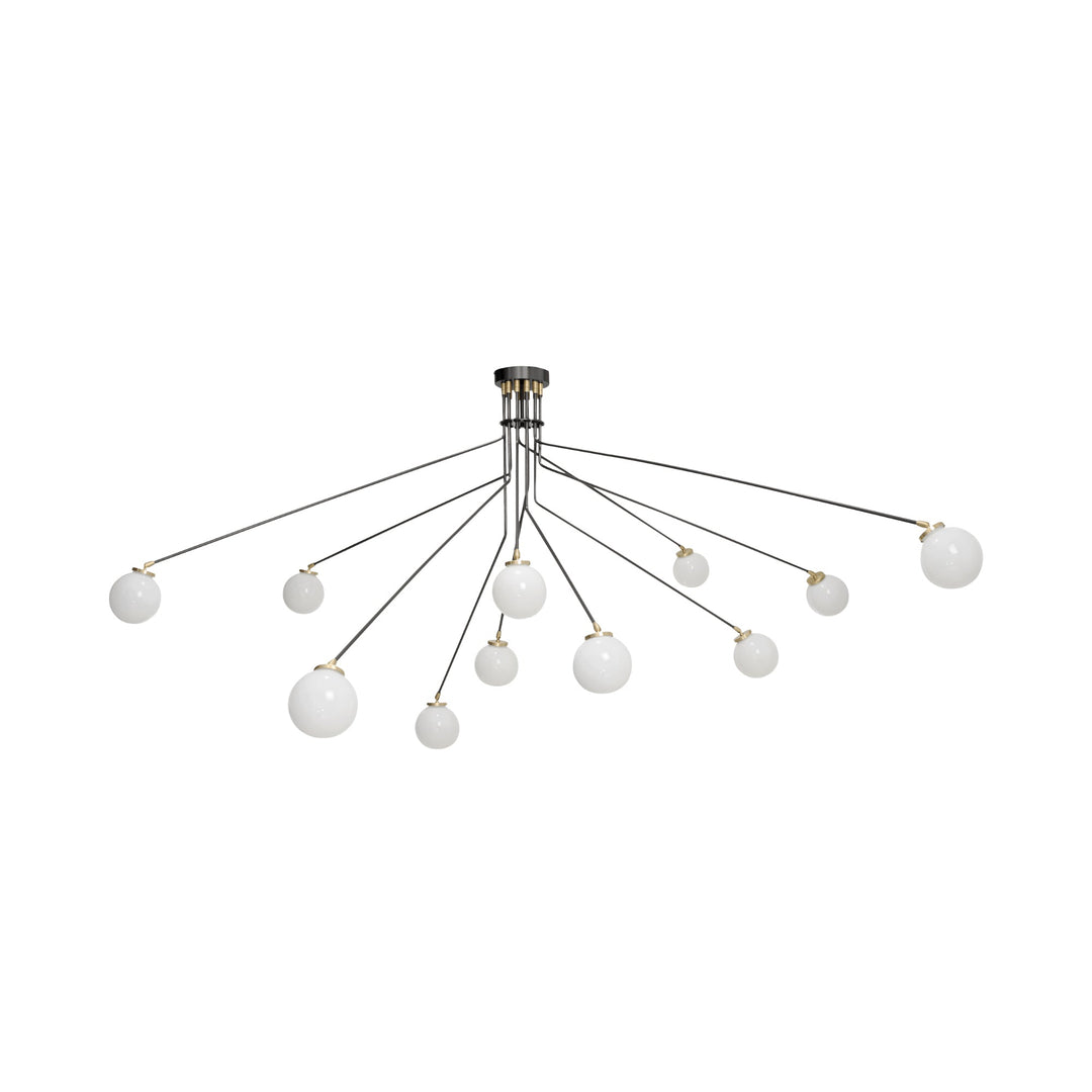 Vatnuvyo Moderne Minimaliste Laiton Métal Verre Plafonnier - Neutralighting