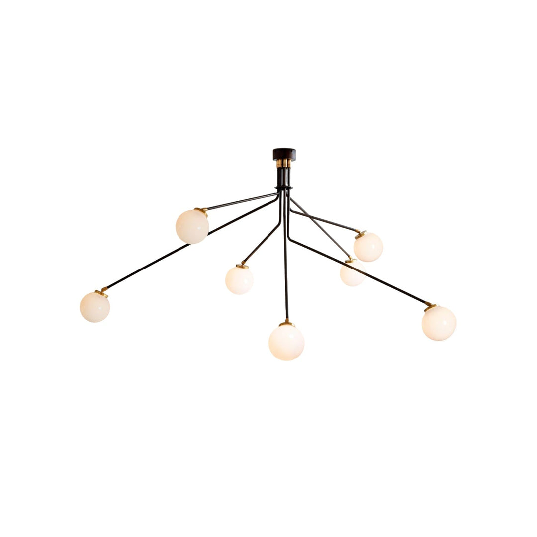 Vatnuvyo Moderne Minimaliste Laiton Métal Verre Plafonnier - Neutralighting
