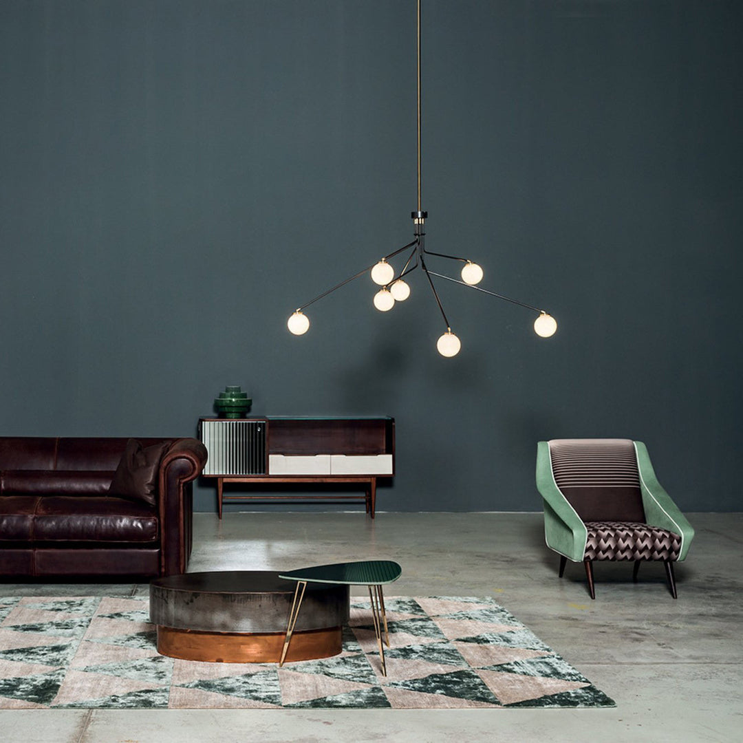 Vatnuvyo Moderne Minimaliste Laiton Métal Verre Plafonnier - Neutralighting
