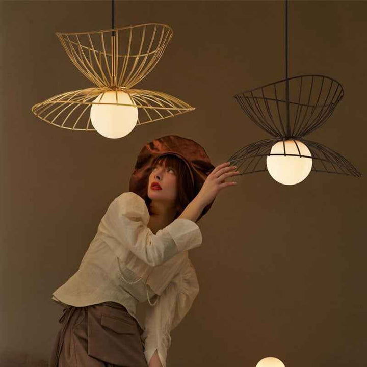 Ritta Luminaires Suspension Vertigo LED Métal Noir/Or Salle à manger - Neutralighting