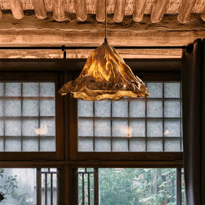 Ritta Art Feuille de Lotus LED Suspension Résine Salle à manger - Neutralighting