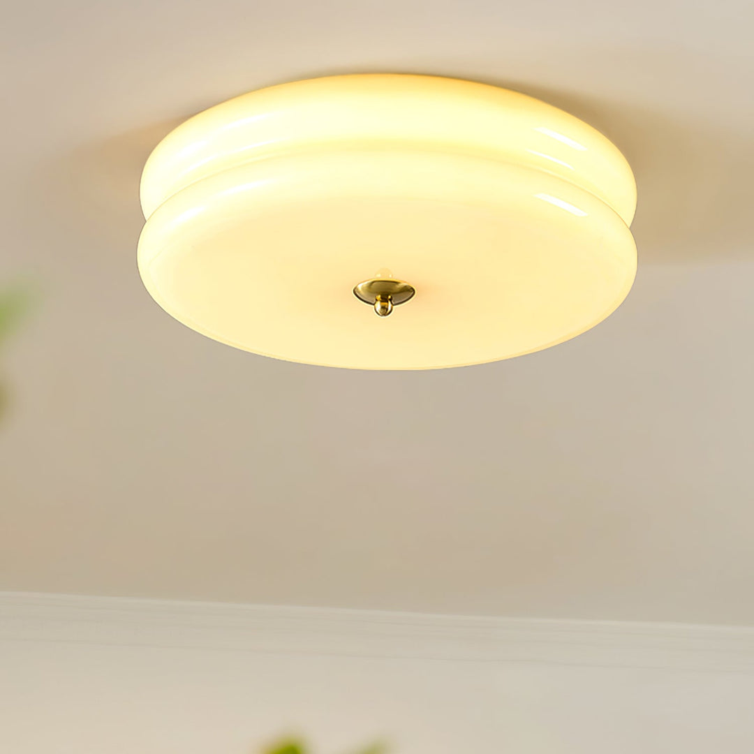 Lustra Plafonnier Art Déco Verre Vintage - Neutralighting