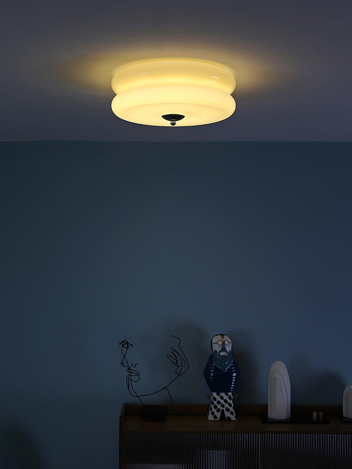 Lustra Plafonnier Art Déco Verre Vintage - Neutralighting