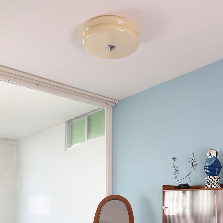 Lustra Plafonnier Art Déco Verre Vintage - Neutralighting